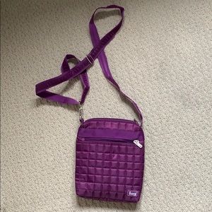 Purple crossbody bag